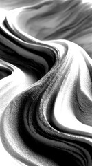 Swirling textures of and cream in a high-resolution abstract representation of fluid motion