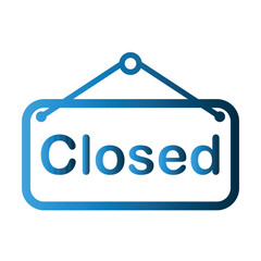 Signboard Open Close icon template