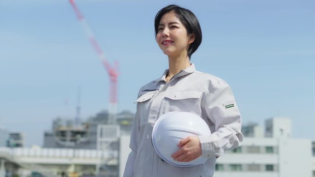若い女性現場監督