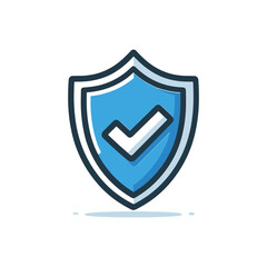 Shield with Checkmark Symbolizing Security Assurance