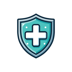 Shield with Cross Symbolizing Health and Protection (1)