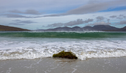 Taransay and Harris Hills from Luskentyre Beach, Isle of Harris, Scotland