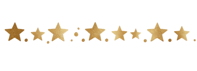 Gold star rating graphic