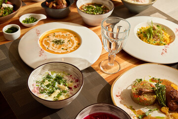 Indulge in a Luxurious Gourmet Dining Experience Featuring an Extensive Array of Diverse Dishes