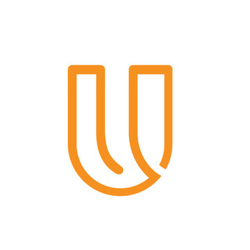 Modern minimalist logo featuring the letter U formed by clean, parallel lines. Suitable for education, technology, portal, or architectural concepts