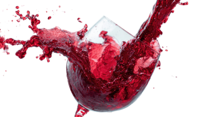 Red wine splashing from a glass (3)