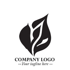 Spinach Logo Symbol in Black on the White Background Minimalist Leaf Vegetable Illustration