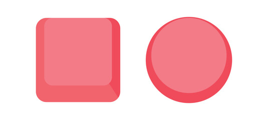 Illustration keyboard or key pad red isolated