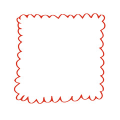 Obraz premium Christmas frame vector, festive border, holiday background, xmas decoration, winter design