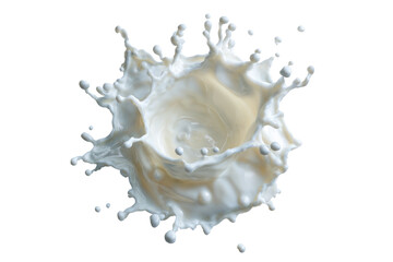 Fototapeta premium Milk splash, radiating outwards from a central point (1)