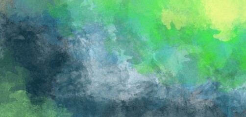 Fototapeta premium Fondo abstracto en tonos azules, verdes y amarillos