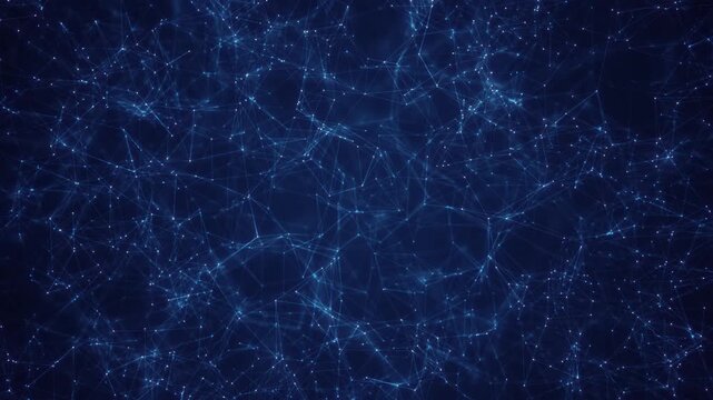 Abstract geometric graphic representing information flow or global connectivity. Ideal for modern technology, science, and decentralized system themes