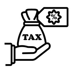 tax Line Icon