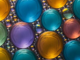 colorful plastic caps