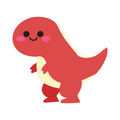 Fototapeta premium Cartoon Dinosaur Doodle Graphic