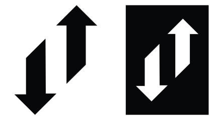 Set of black vector arrows. Arrows vector collection 
