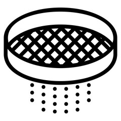 Flour sifter icon