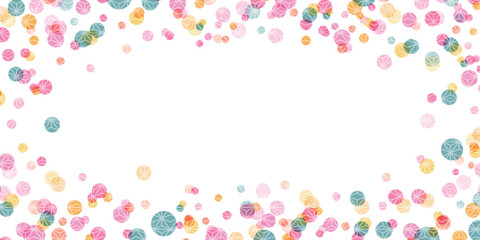 円　カラフル　フレーム　模様　背景