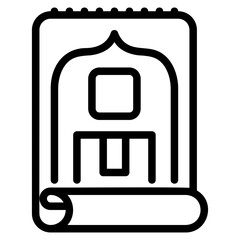 Prayer rug icon