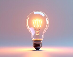 Warm filament bulb icon