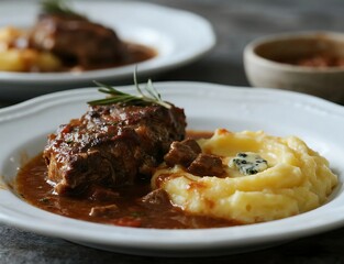 Italian Pot Roast Stracotto With Gorgonzola Polenta