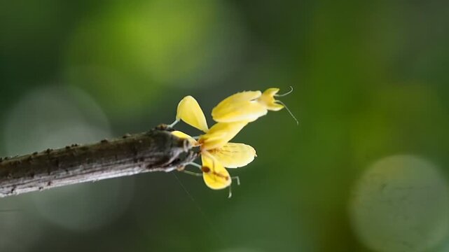 Orchid mantises (scientific name: Hymenopus coronatus) are known for their brilliant coloration and structure which mimic parts of an orchid flower.