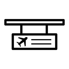 airport Line Icon