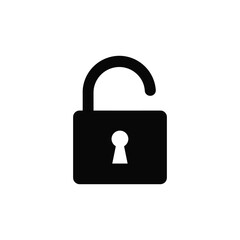 Lock icon set. Padlock open and closed. Locked and unlocked icon. Security symbol. Vector illustration.