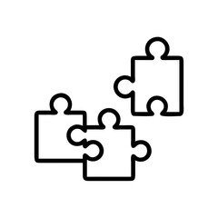 Three jigsaw puzzle pieces arranged together