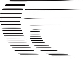 Black brush strokes varied lengths and widths white lines