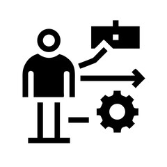 Business process icon for workflow management