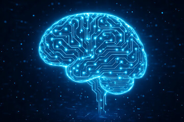 Artificial Intelligence (AI) Technology Concept Featuring Intelligent Systems, Machine Learning Integration, Cognitive Computing, Automation, Predictive Analytics, and Smart Digital Innovation