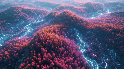 Cosmic Creation Perspective - Generative Landscape Simulation