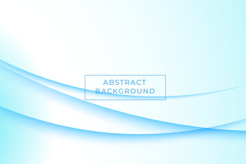 Blue Wave Abstract Technology Background Design Template