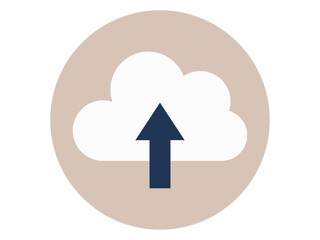 Data upload icon. SEO symbol icon vector. Solid vector icons. Flat illustration concept.