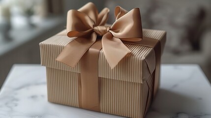 gift box on wooden background