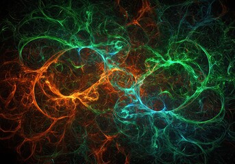 Psychedelic style dreamy background