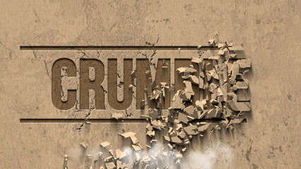 Shatter Crumble Logo Reveal