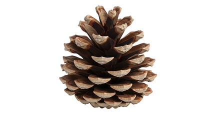 Pine cone isolated on transparent background