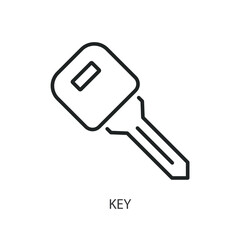 Key thin line vector icons.