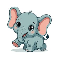 Fototapeta premium the elephant animal for vector 