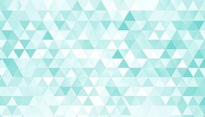 Abstract geometric background pattern composed of numerous overlapping cyan and white triangles