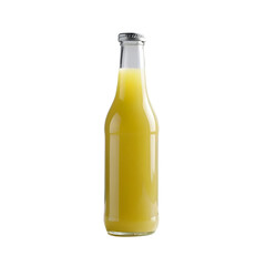 Glass Juice Bottle PNG &ndash; Yellow Beverage