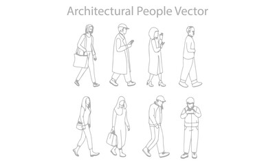 Architectural People Vector