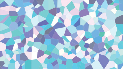 パステルカラーのポリゴン模様が広がる抽象的な背景 | Abstract Polygon Pattern in Pastel Colors