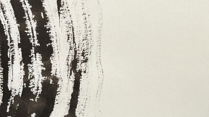 abstract painting drawn with a brush, rough lines drawn with ink and brush, drawing of rough lines painted with a brush