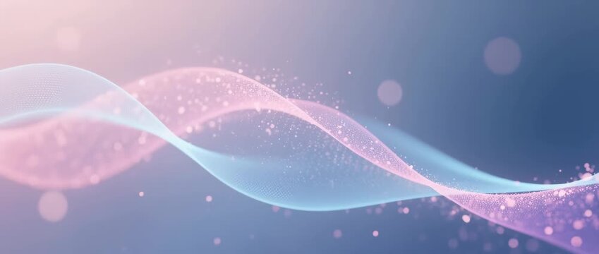 Soft light blue vector wave pattern with stars for a winter Christmas backdrop