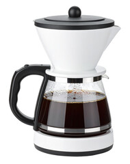 modern espresso coffee drip maker isolated on white background