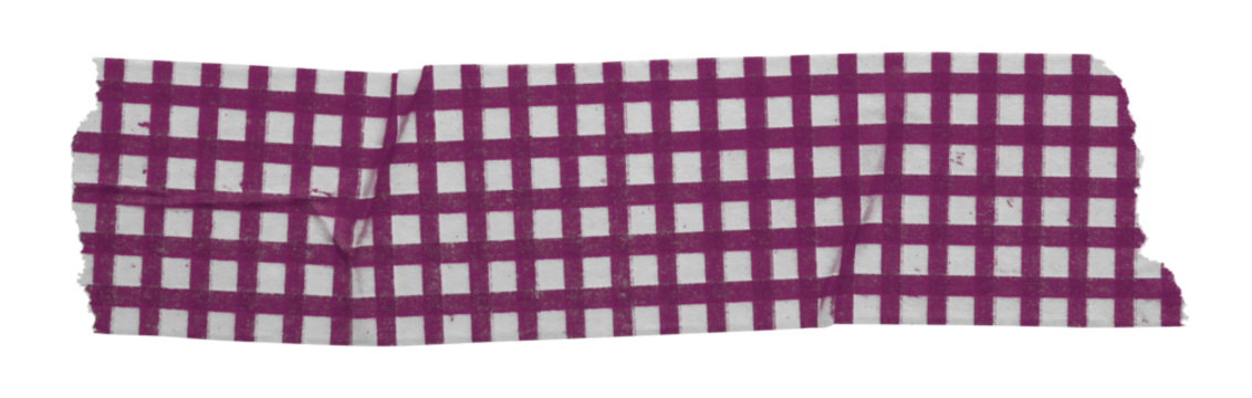 purple patterned sticker paper tape isolated on transparent background - Powered by Adobe
