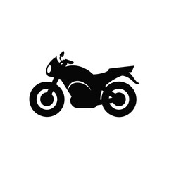 Obraz premium Silhouette of a motorcycle on white background on transparent background